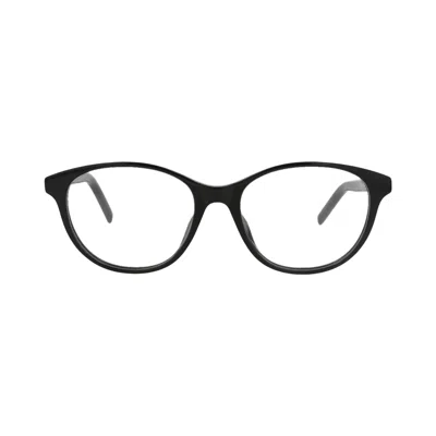 Pre-owned Kenzo Round-frame Acetate Optical Frames 'black/transparent' | Women's Size Onesize