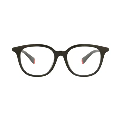 Pre-owned Kenzo Round-frame Acetate Optical Frames 'green/transparent' | Men's Size Onesize