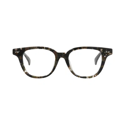 Pre-owned Kenzo Round-frame Acetate Optical Frames 'havana/transparent' | Brown | Men's Size Onesize