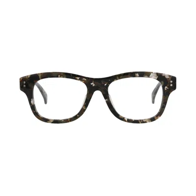 Pre-owned Kenzo Round-frame Acetate Optical Frames 'havana/transparent' | Brown | Men's Size Onesize
