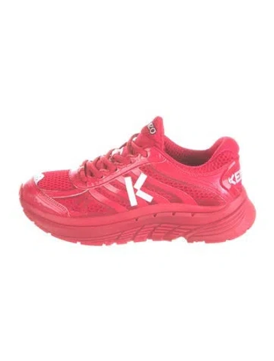 Pre-owned Kenzo Rubber Athletic Sneakers In Red