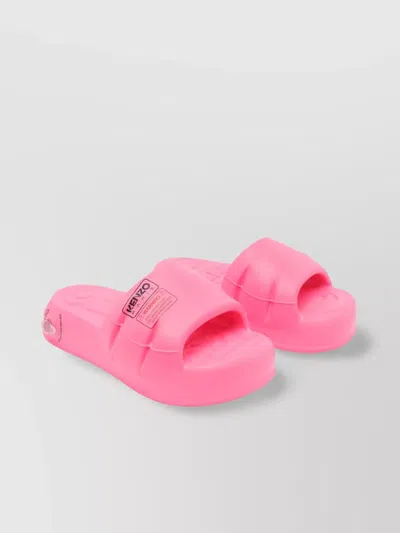 KENZO RUBBER OPEN TOE SLIDE MULES