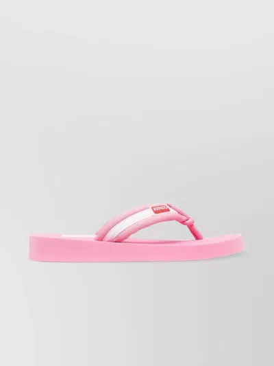 KENZO RUBBER SOLE SANDALS WITH OPEN AND SQUARE DESIGN