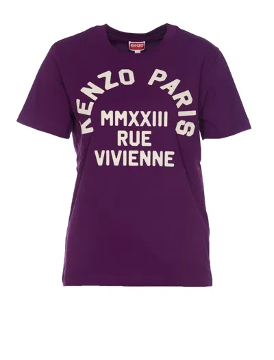 Kenzo Rue Vivienne T-shirt In Purple