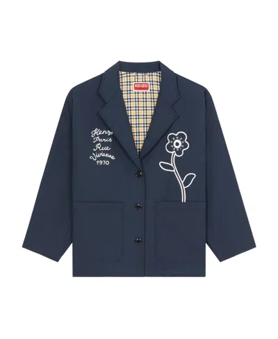 Kenzo 'rue Vivienne' Workwear Jacket In Blue