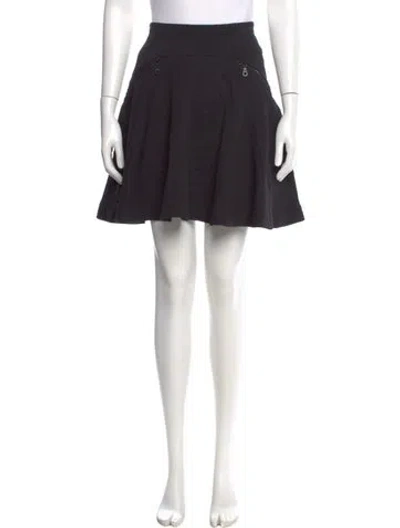 Pre-owned Kenzo Ruffle Embellishment Mini Skirt In Black