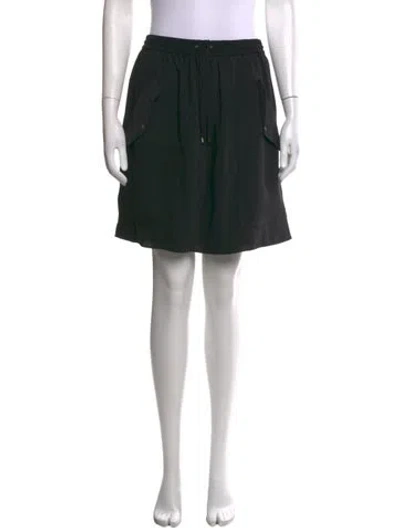 Pre-owned Kenzo Ruffle Embellishment Mini Skirt In Black