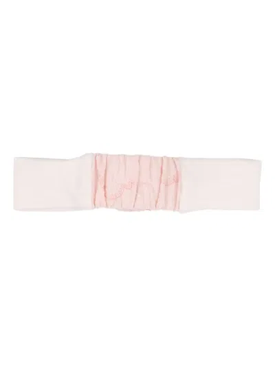Kenzo Babies' Ruffled Dress And Leggings Set In Pink