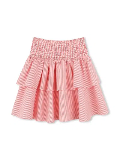 Kenzo Kids' Ruffled Skirt In Red
