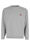 Kenzo Felpa Con Dettaglio Boke Flower In Misty Grey