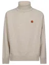Kenzo Rws Boke Flower Turtle Neck Sweater In Beige