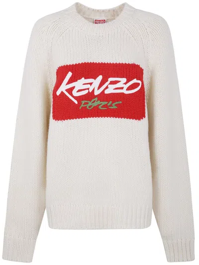 Kenzo "rws Futura" Jumper Clothing In White