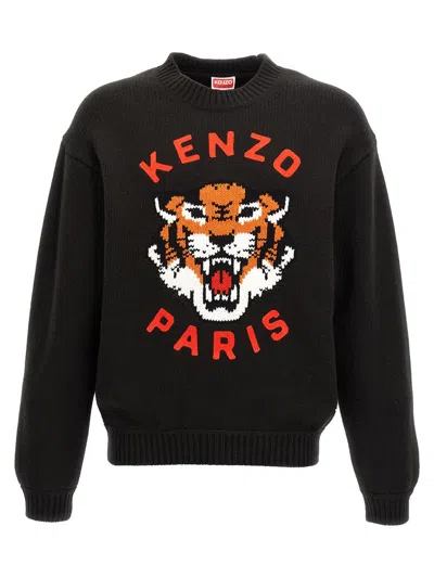 Kenzo 'rws Lucky Tiger' Sweater In Black