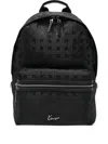 Kenzo Jaquard Logo Backpack In Black