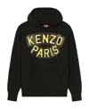 Kenzo Sailor Cotton Hoodie In Black