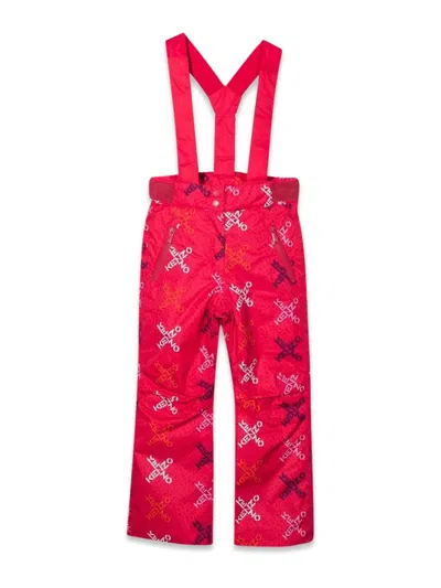 Kenzo Kids' Salopette In Fuchsia