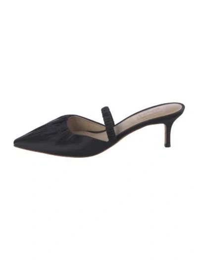 Pre-owned Kenzo Satin Mules In Blue