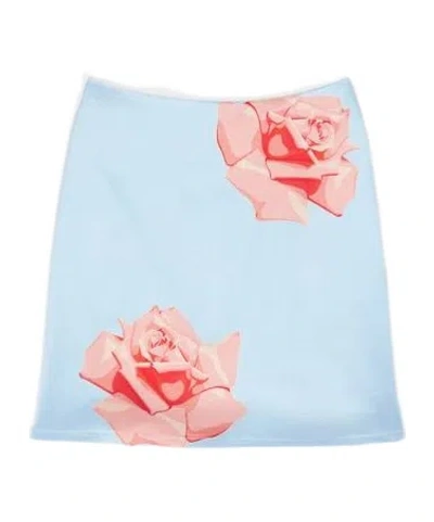Kenzo Satin Skirt In Pink