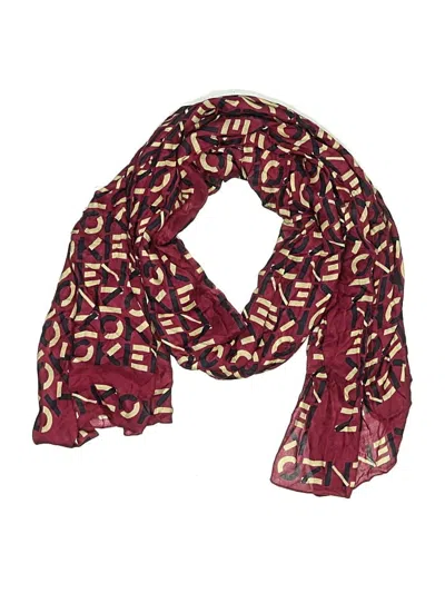 Pre-owned Kenzo Scarf In Burgundy