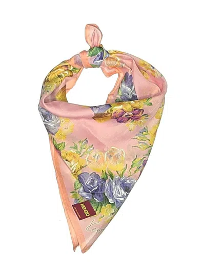 Pre-owned Kenzo Scarf In Pink