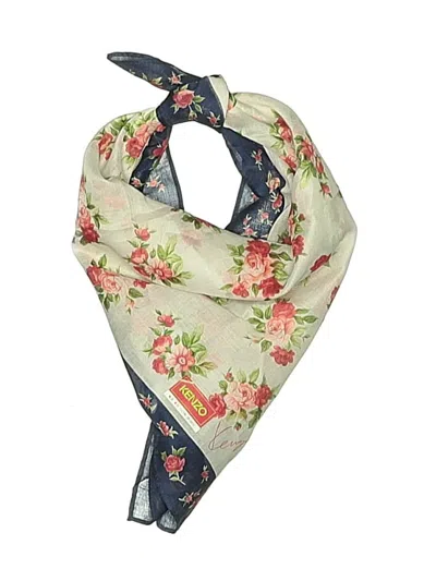 Pre-owned Kenzo Scarf In White