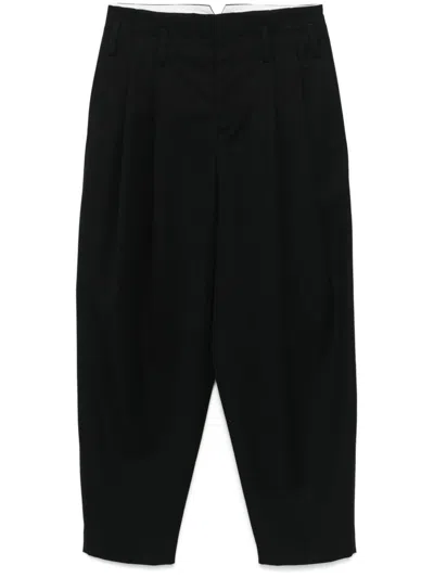 Kenzo Pleated Trousers In Black