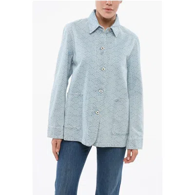 Kenzo Seigaiha Denim Shirt