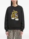Kenzo Sequin-embellished Sweatshirt In Black