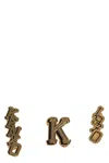 Kenzo Set Of 3 Pins In Gold