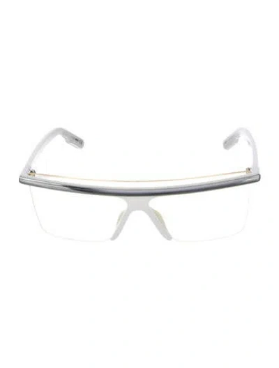 Pre-owned Kenzo Shield Clear Sunglasses In Multi