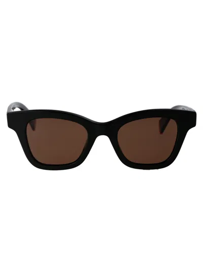 Kenzo Shiny Black Plastic Sunglasses
