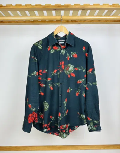 Pre-owned Kenzo Shirt Streetwear Floral Print In Black