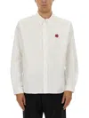 Kenzo Shirt With Boke Flower Embroidery In White