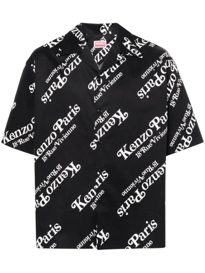 Kenzo Shirt With Print In Black