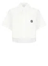Kenzo 'boke Flower 2.0' Cropped Shirt White In White