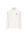 Kenzo Shirt With Boke Flower Embroidery In White