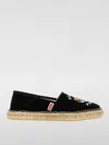 Kenzo Canvas Espadrilles With Logo Embroidery In Schwarz