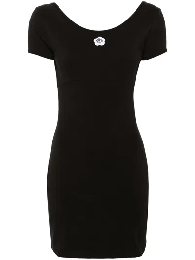 Kenzo Short Dress In Black