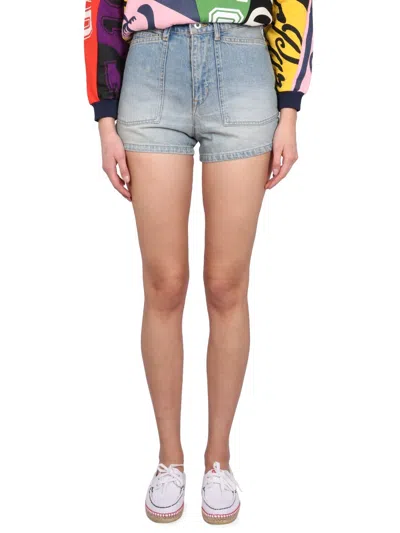 Kenzo Short In Denim In Blue
