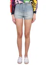 Kenzo Light-blue Denim Shorts In Blue