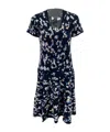 Kenzo Short Sleeve Dress In Black