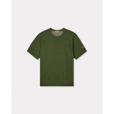 Kenzo Short Sleeve Mesh T-shirt In Green