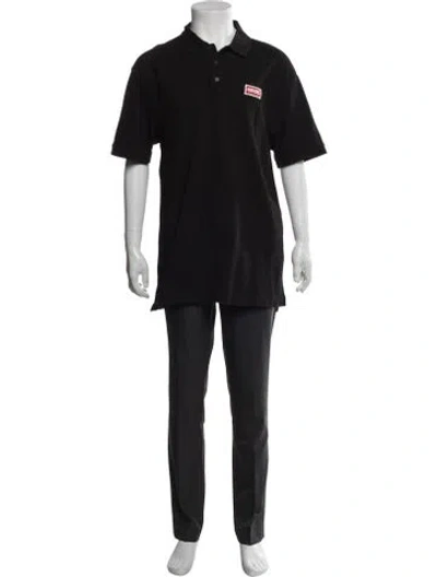 Pre-owned Kenzo Short Sleeve Shirt In Black