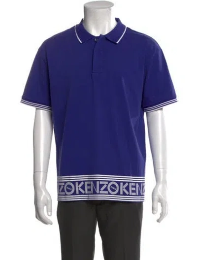 Pre-owned Kenzo Short Sleeve Shirt In Purple