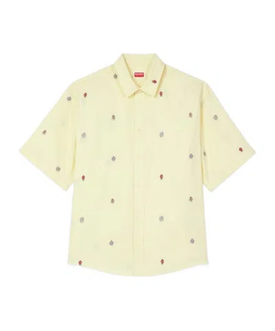 Kenzo Short Sleeve Shirt In White
