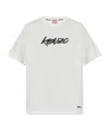 Kenzo Pure Cotton Graphic T-shirt For Comfort In White