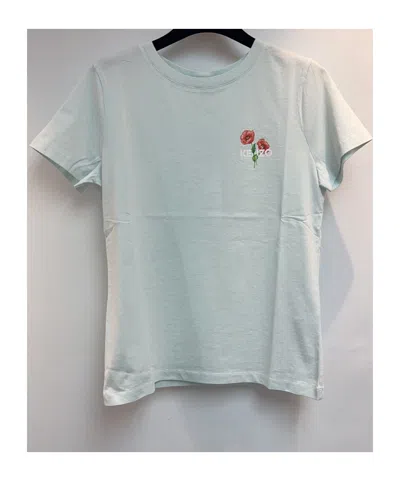 Kenzo ' Archive Bouquet' T-shirt In Cotton In Gray