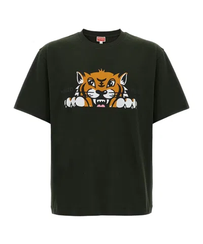 KENZO 'KENZO HAPPY TIGER' OVERSIZED T-SHIRT IN COTTON