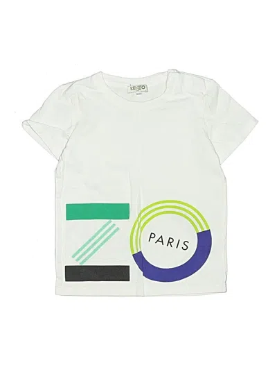 Pre-owned Kenzo Kids' Short Sleeve T-shirt In Ivory