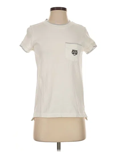Pre-owned Kenzo Short Sleeve T-shirt In White